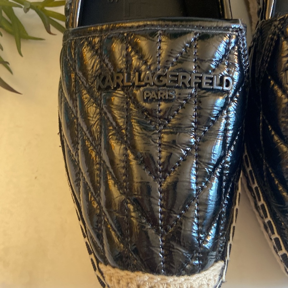 Karl Lagerfeld Black and Tan Espadrilles - Picture 2 of 7